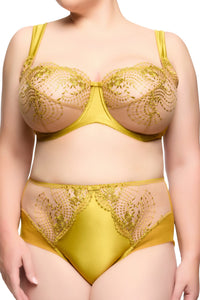 Julies' Roses Chartreuse Underwire Curve Bra