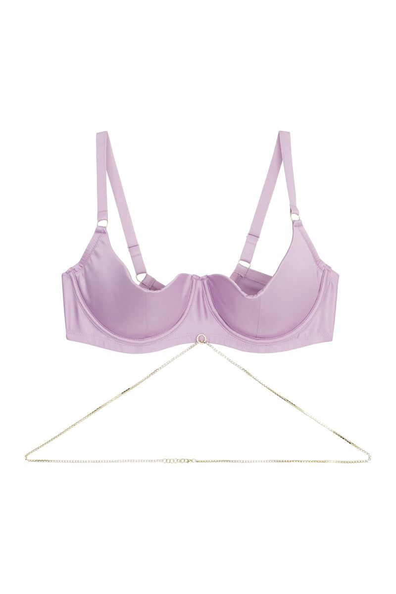 Knox Chain Quarter Cup Bra Lilac FB Playful Promises USA