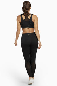 Mesh Panel High Waisted Activewear Leggings