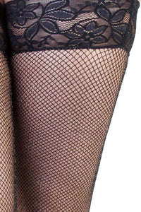 Bettie Page Sparkly Fishnet Hold-ups