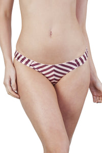 Beatrix Red Placement Stripe Thong Core