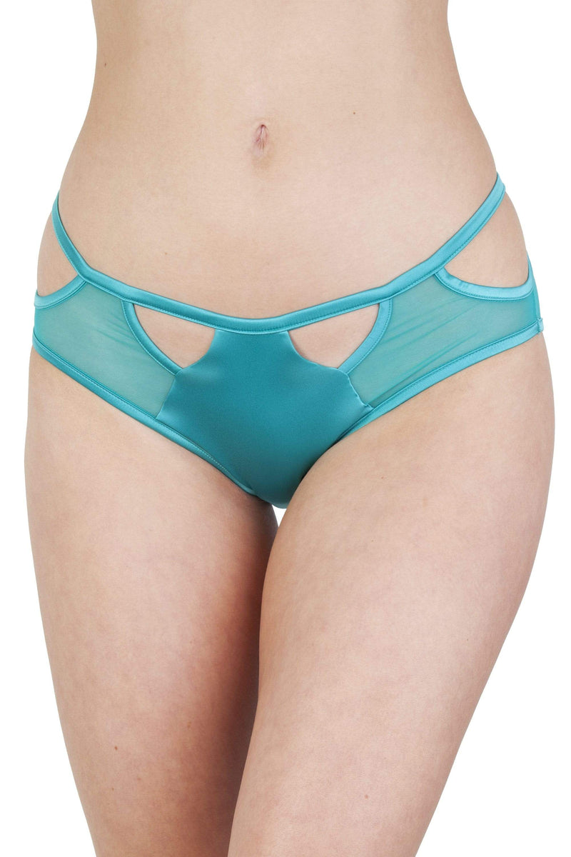 Junko Turquoise Origami Cut-Out Brief