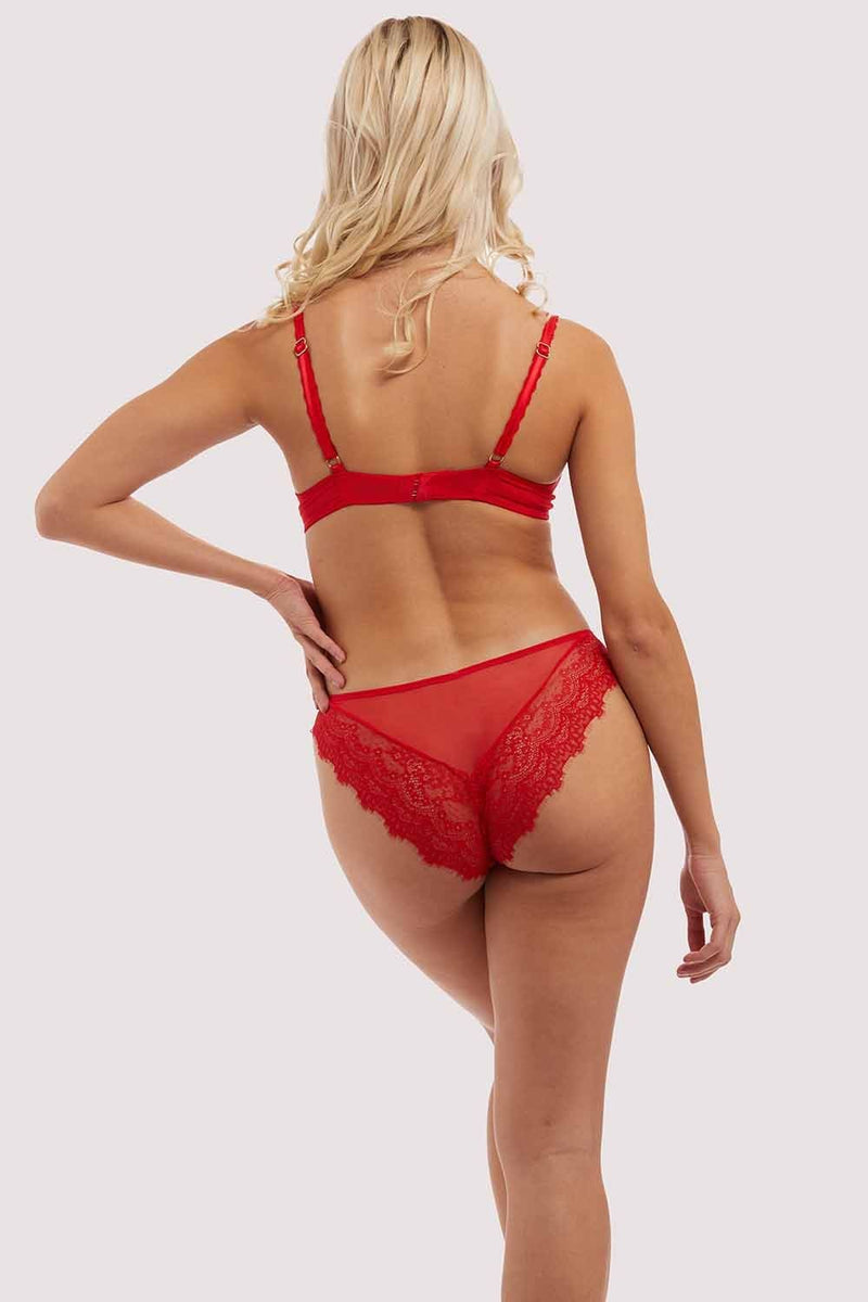 Rosalyn Red Brazilian Brief – Playful Promises