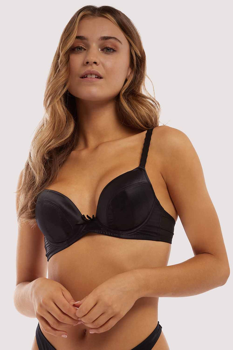 Sophia Black Plunge & Push Up Bra – Playful Promises USA