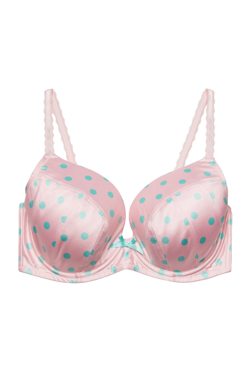 VS push up bra BRAND NEW size 34ddd peach w/pink polka dot