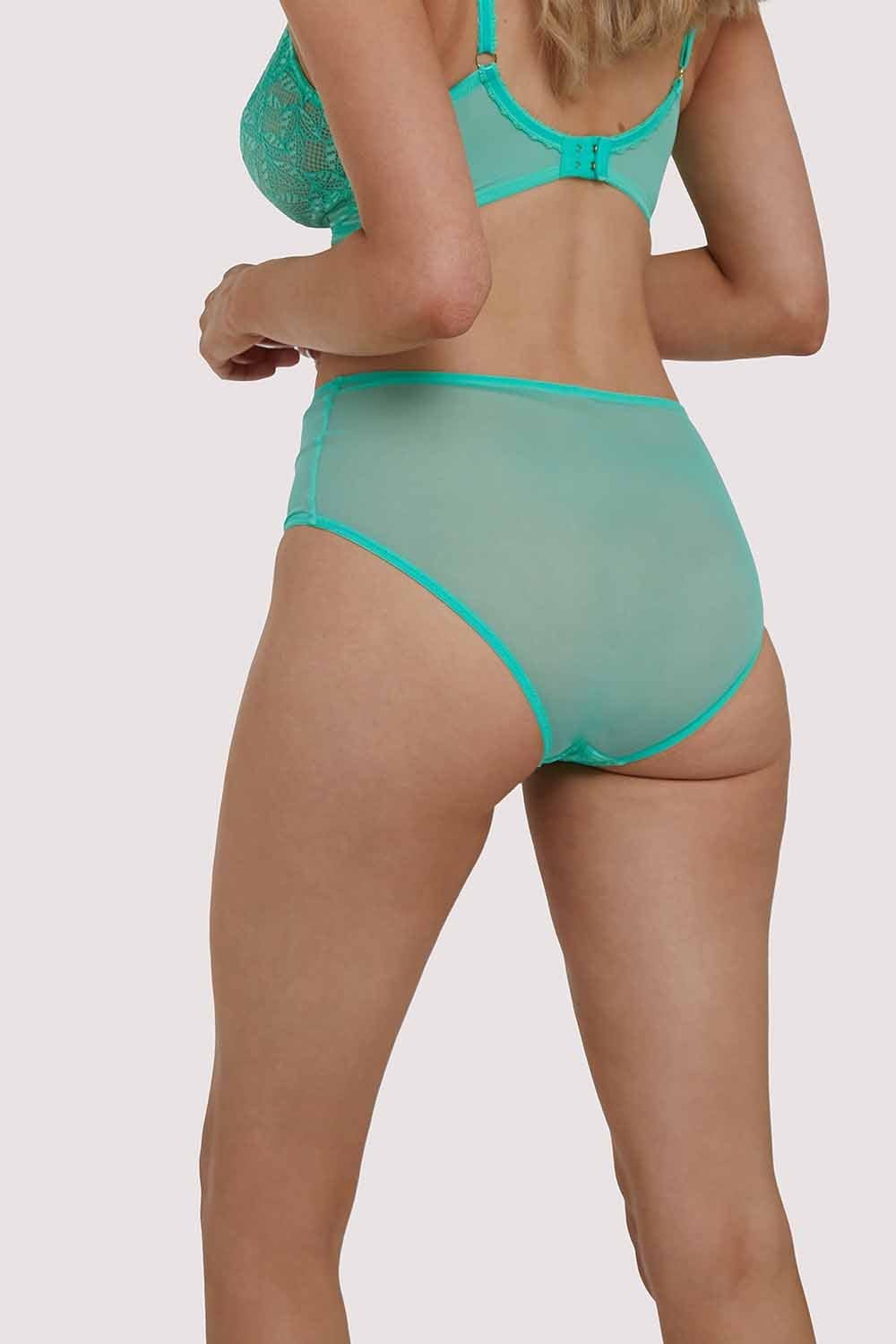 Womens Essentials High Waist Tanga Bikini Brief - Green - 8, Green, £5.00