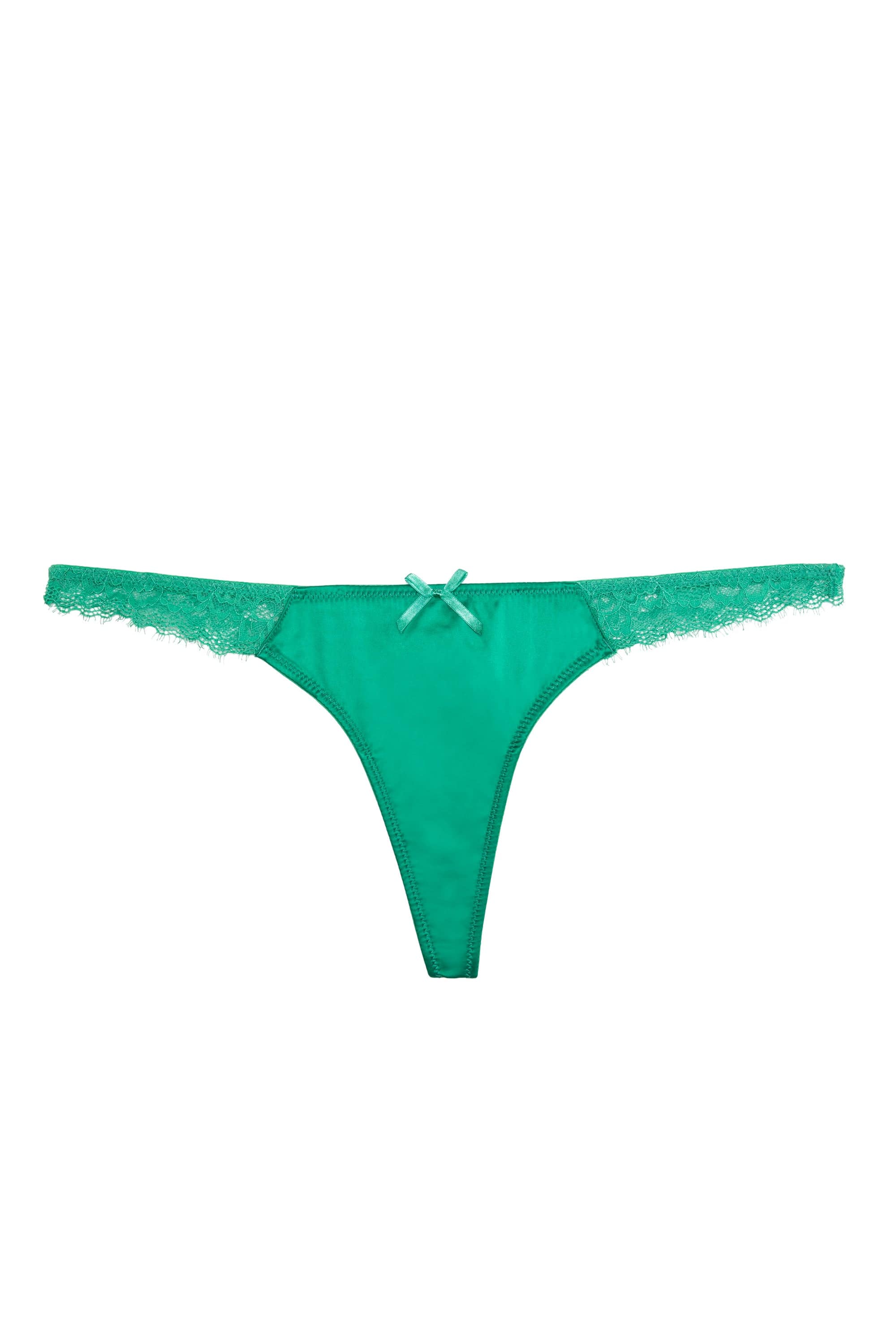 NWT! Lucky Brand Green, Red, Brown Lace Thong 3 Pack Size Small