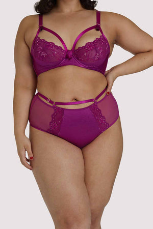 Madame X Magenta Curve High Waist Brief – Playful Promises USA