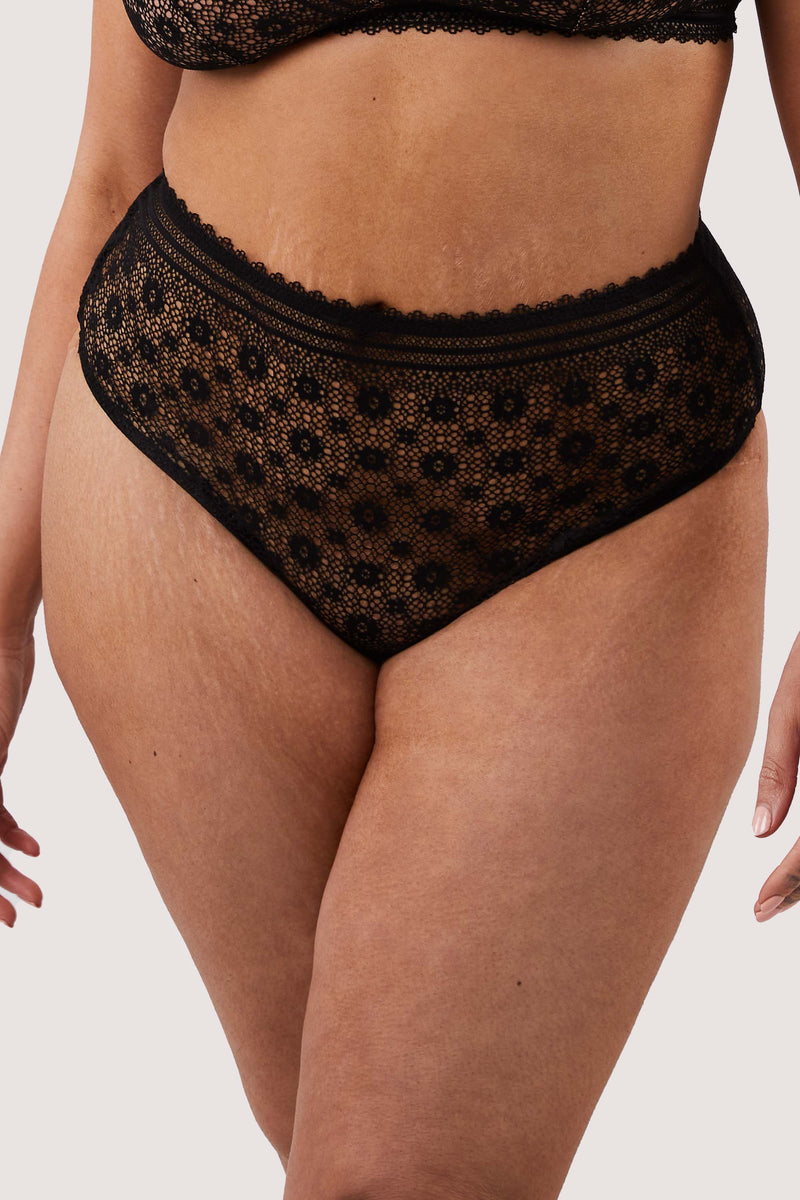 Plus Size - Lace Thong Panty With Open Gusset - Torrid