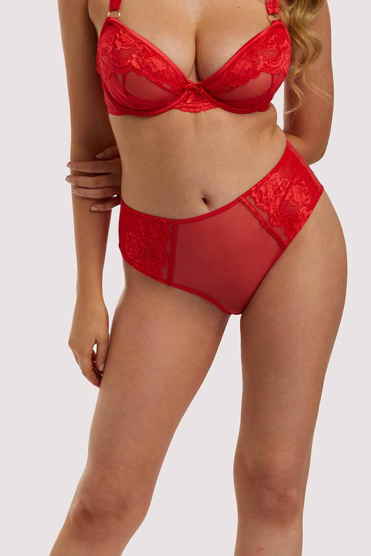 x PP Leona Red Highwaist Brief