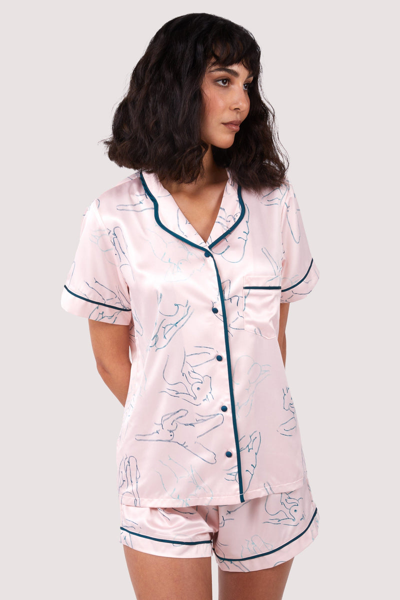 Venus Printed Pyjama Top & Bottom