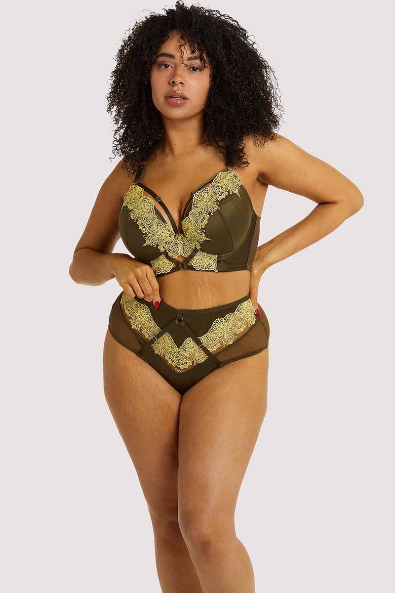 Balconette Bra with Cheetah Print - Déesse Collection