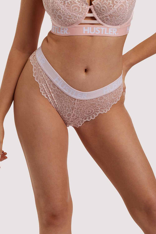 Branded Lace Baby Pink Brief