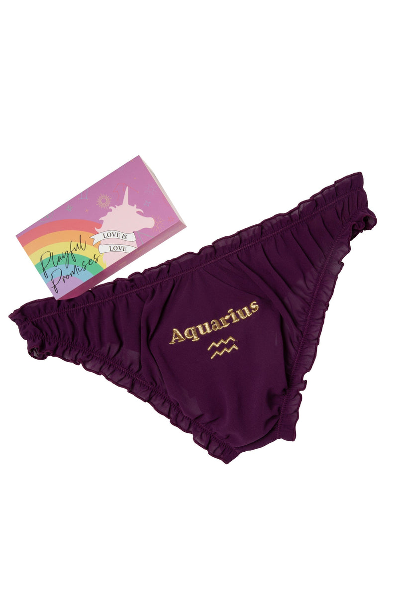 Aquarius Chiffon Star Sign Knickers