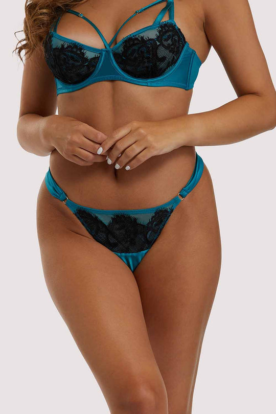 Anneliese Teal Thong