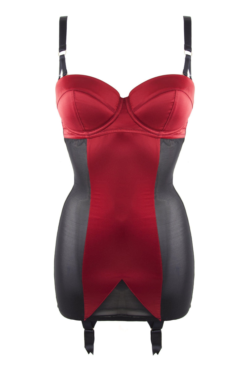 Black/Red Shaping Corselette – Playful Promises USA