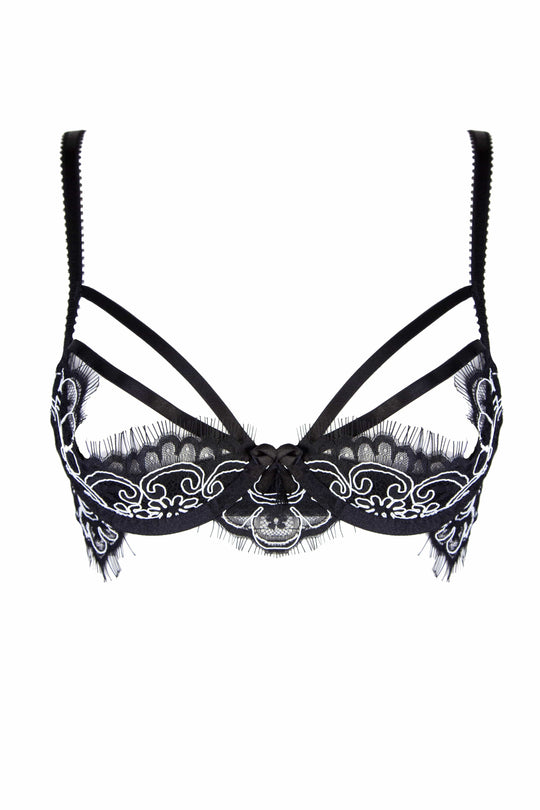 Ruth Corded Lace Demi Cup Bra Curve