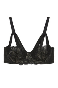 Wolf & Whistle Phoebe Lace and mesh overlay bra B - G