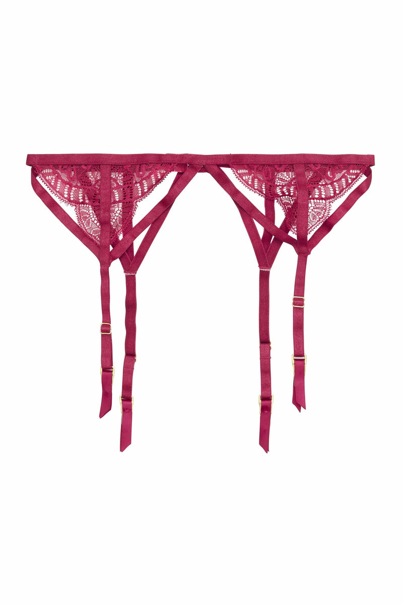 Wolf & Whistle Cecile Lace Strappy Suspender Belt