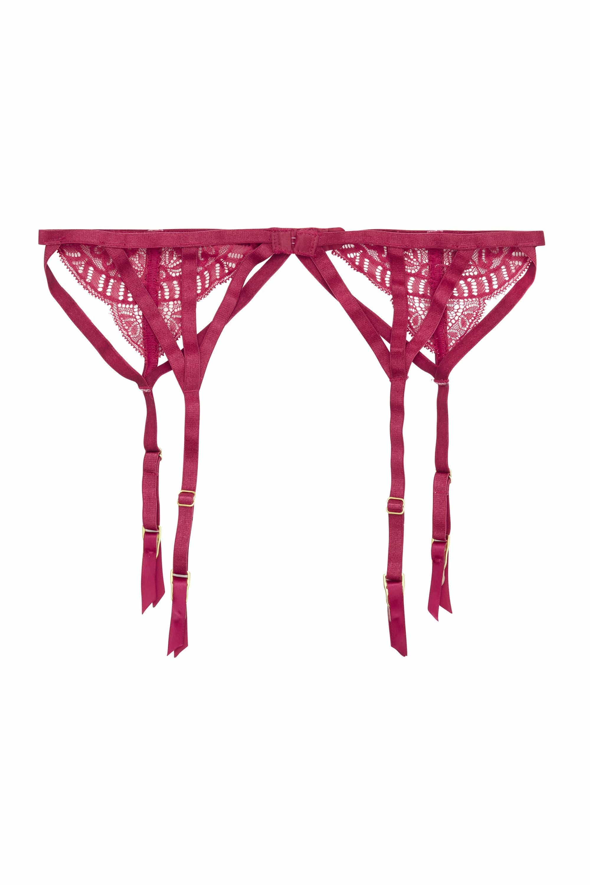 Wolf & Whistle Cecile Lace Strappy Suspender Belt