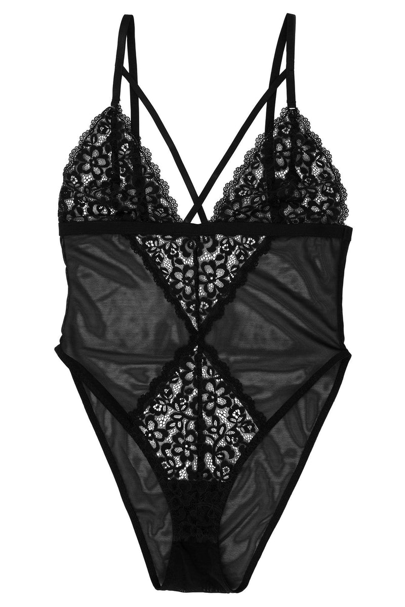 Wolf & Whistle Jetta Lace and mesh body
