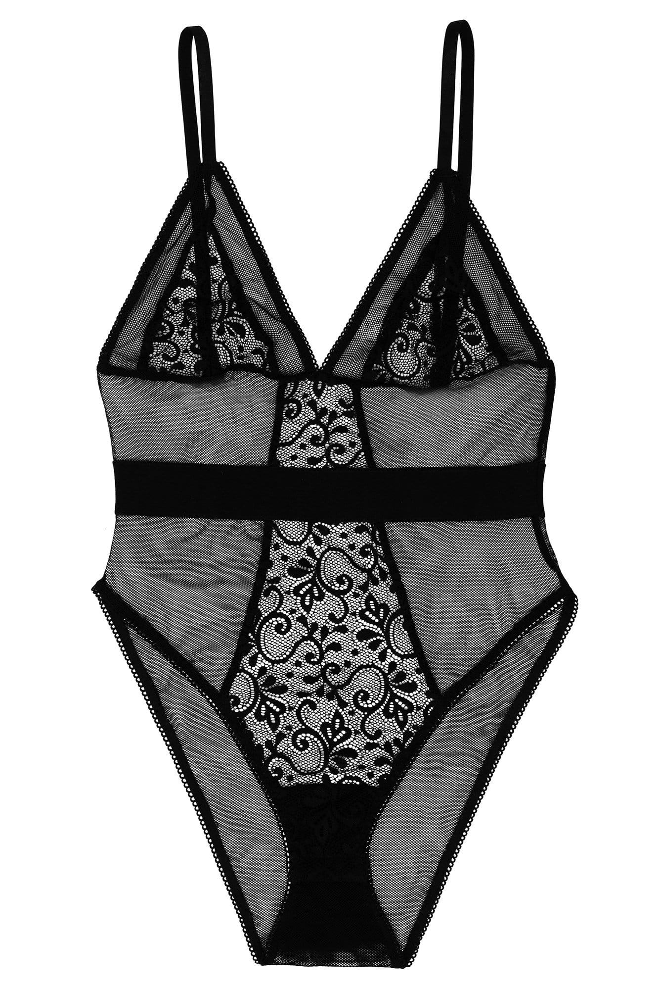 Wolf & Whistle Lia Fishnet and lace body