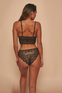 Wolf & Whistle Ariana Lace Brief Black
