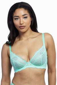 Lace unpadded bra