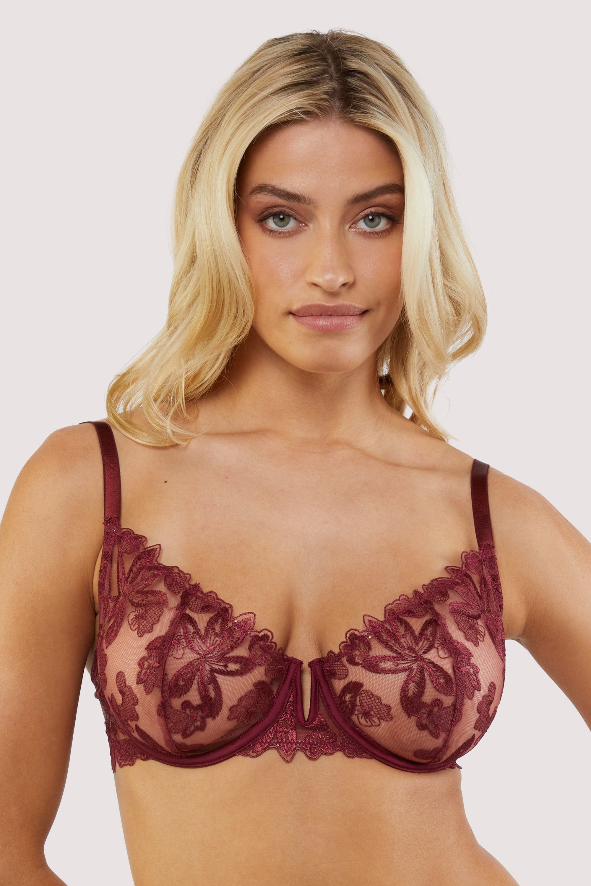 Soma Sensuous Brown lace underwire unlined bra size 34G