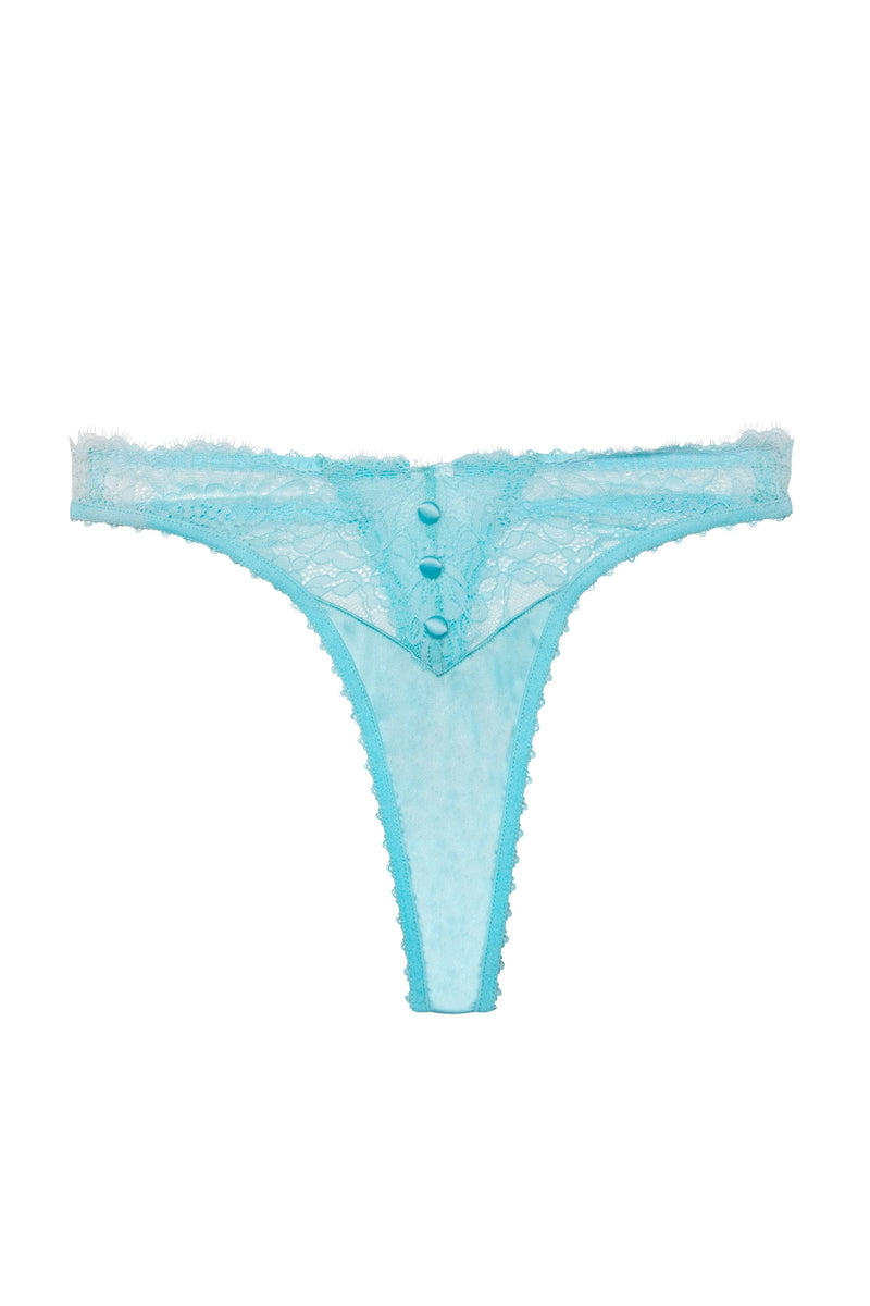 Skye Blue Neon Lace Thong – Playful Promises USA