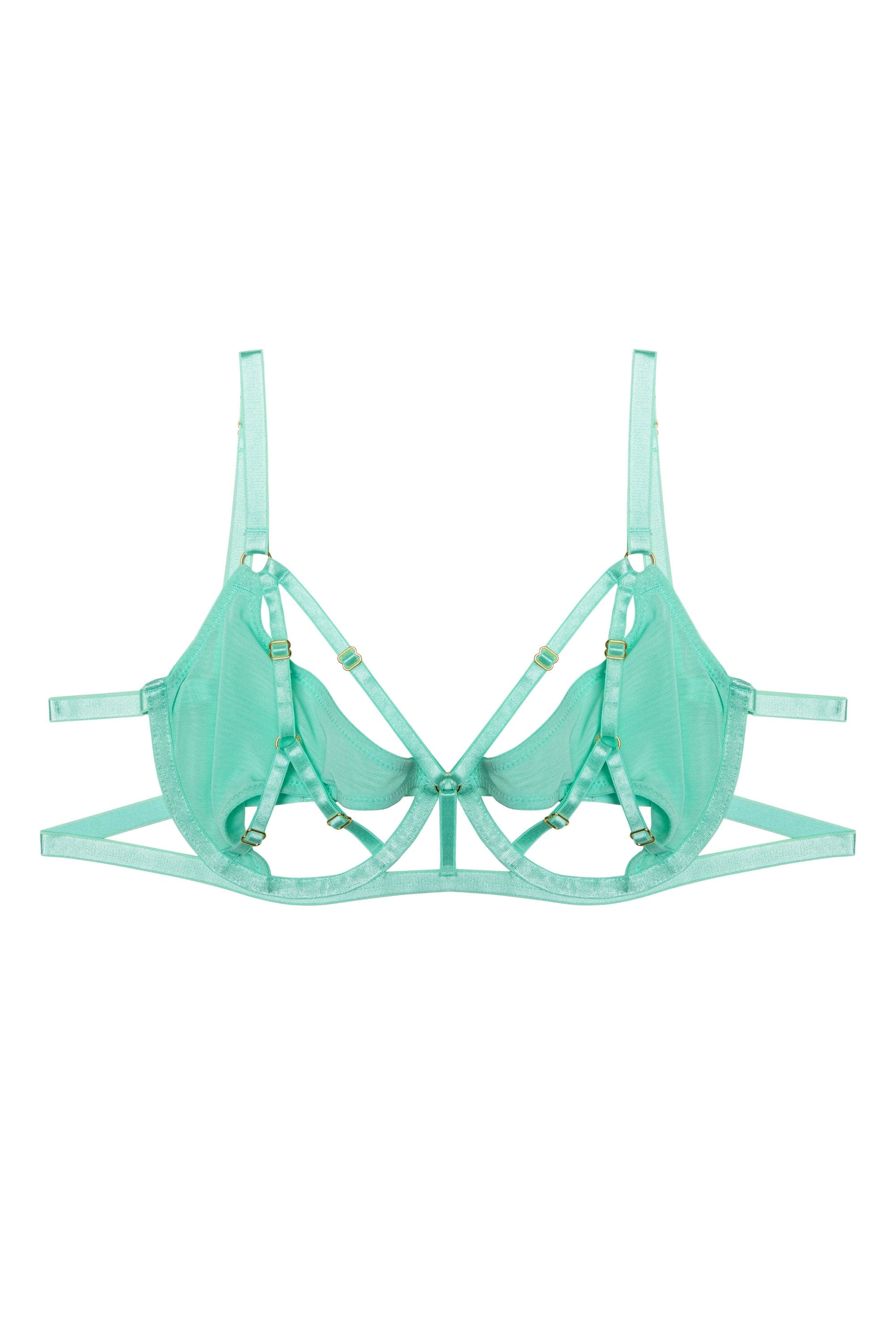 Penny Neon Green Cut Out Mesh Bra – Playful Promises