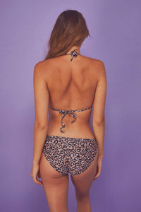 Leopard Eco Lace Trim Bikini Brief