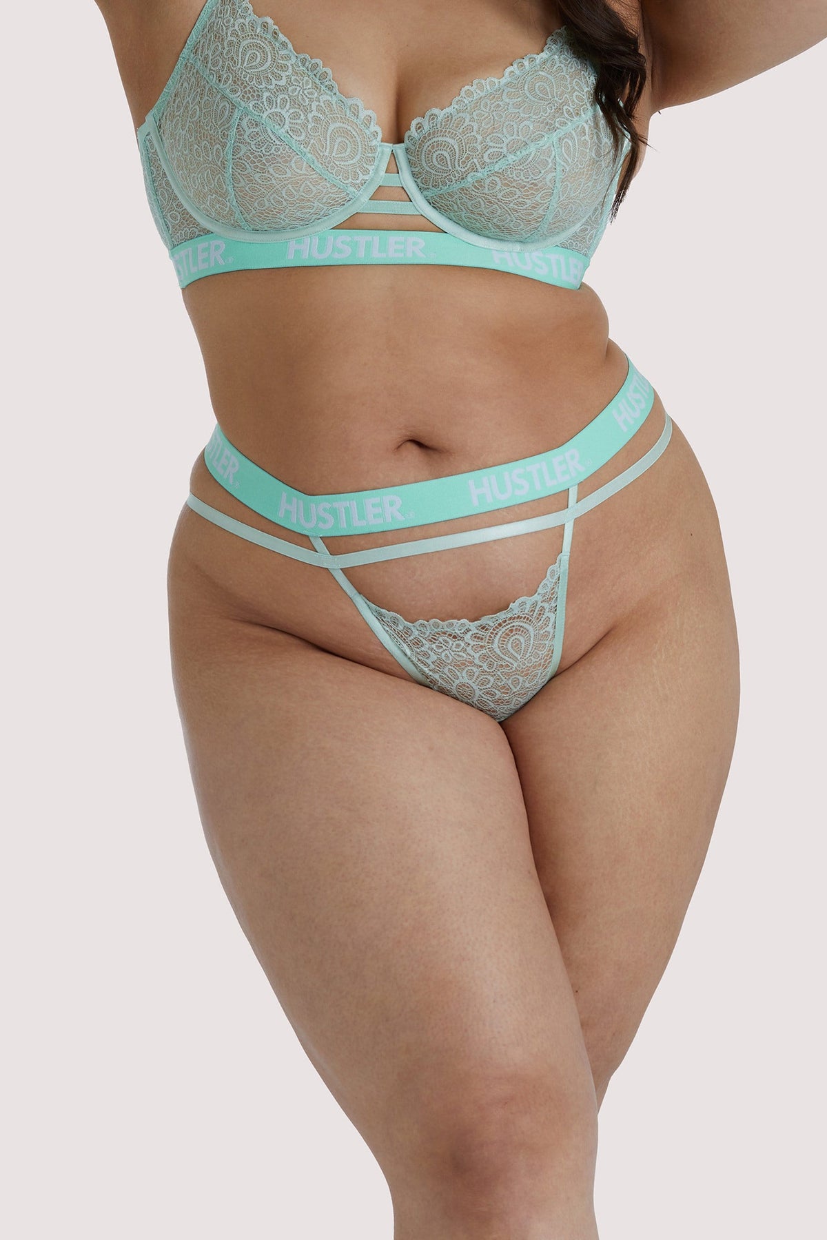 Branded Mint Lace Bra