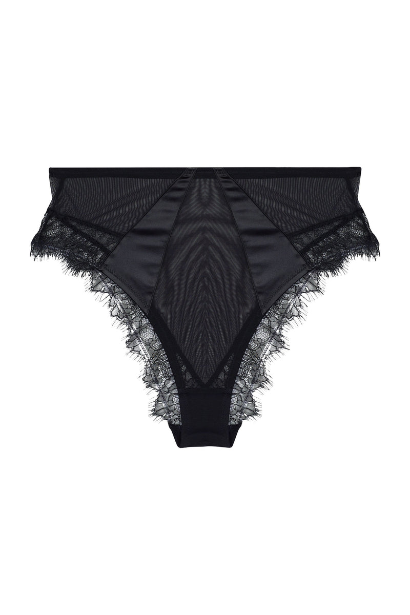 Melina Black Highwaist Brief