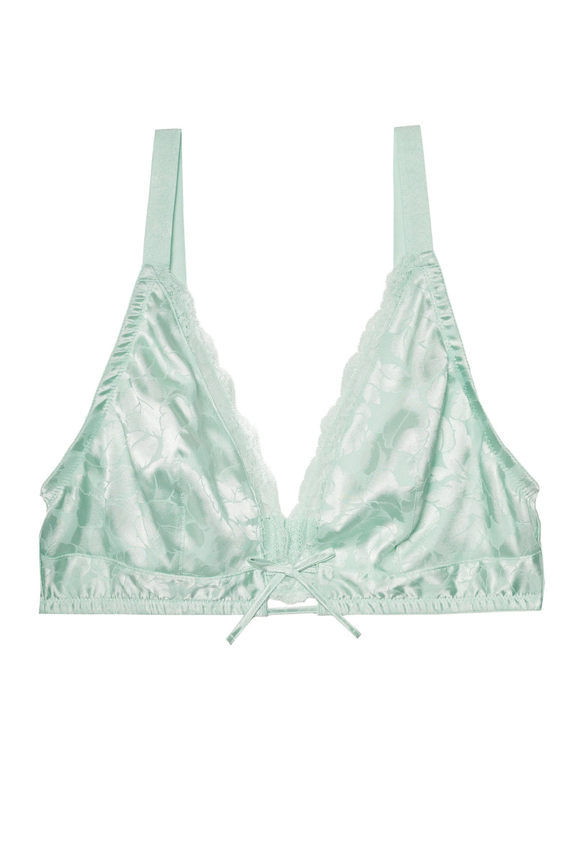 Annabelle Jaquard Mint Triangle Bra & Shorts