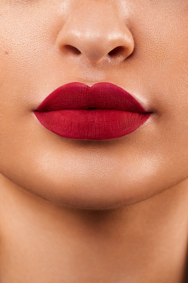 Cherry Red Tease Transfer Resistant Long Lasting Matte Liquid Lipstick