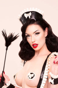 Bettie Page Latex Maid Hat