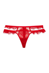 Wolf & Whistle Megan Red Lace Thong