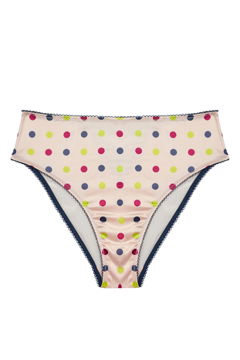 x PP Rowswell Polka dot Peach Highwaist