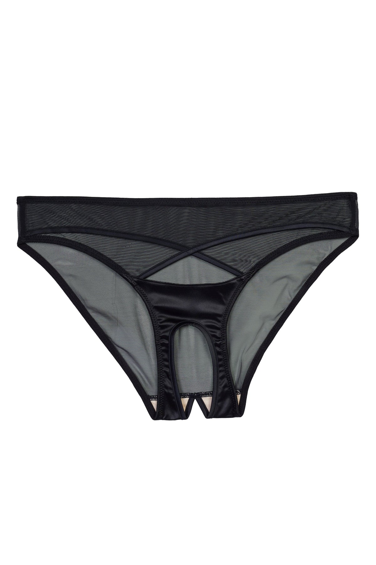 Buy Quttos PrettyCat Non Padded Plunge Bra Panty Lingerie Set Black at