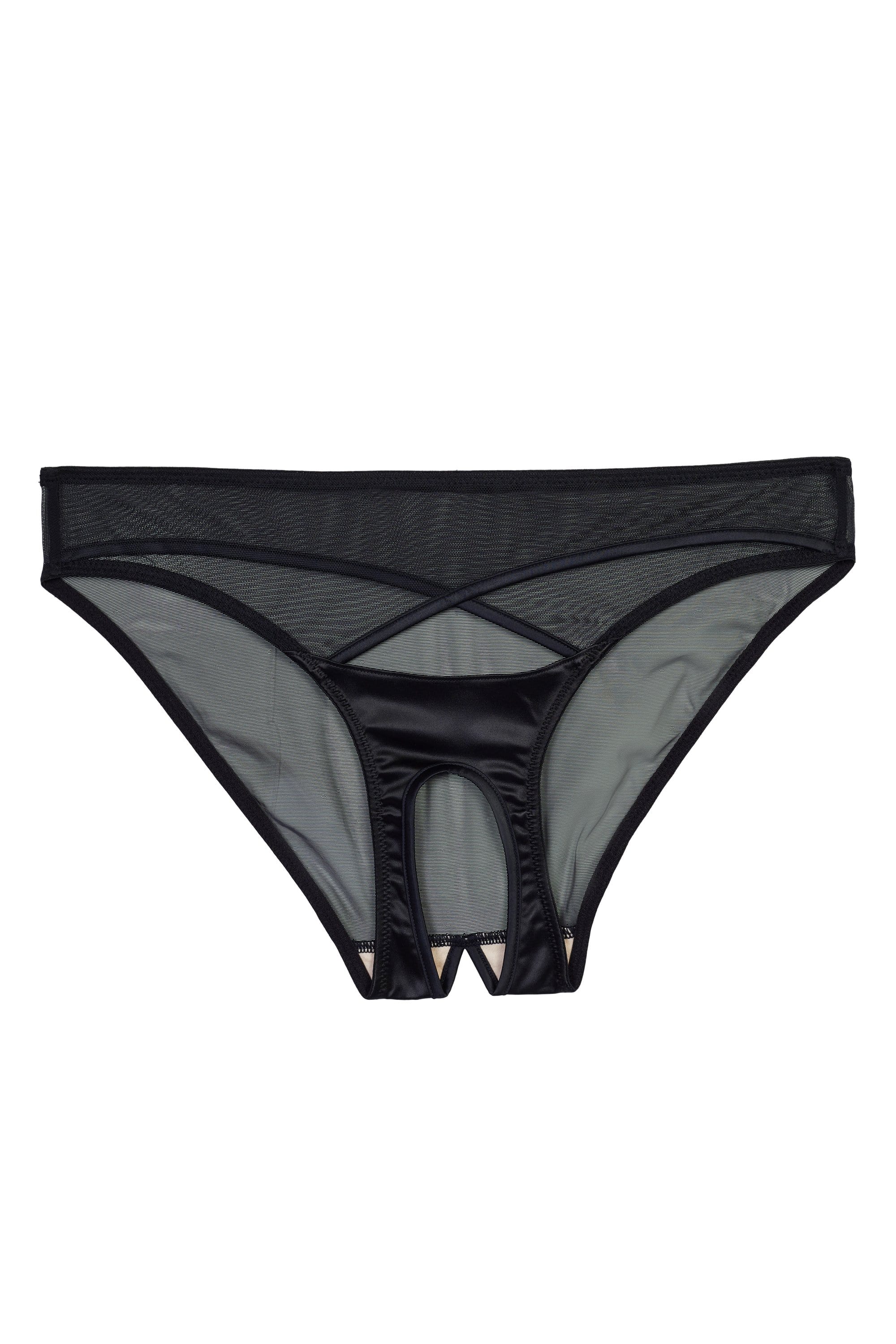 Charlie Black Cut-out Ouvert Brief – Playful Promises USA