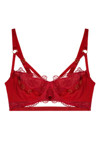 Iris Slider Red Balcony Bra