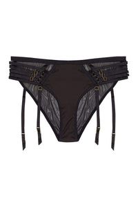 Regalia Delta Suspender Detail High Waist Brief