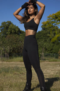 Mesh Panel High Waisted Activewear Leggings