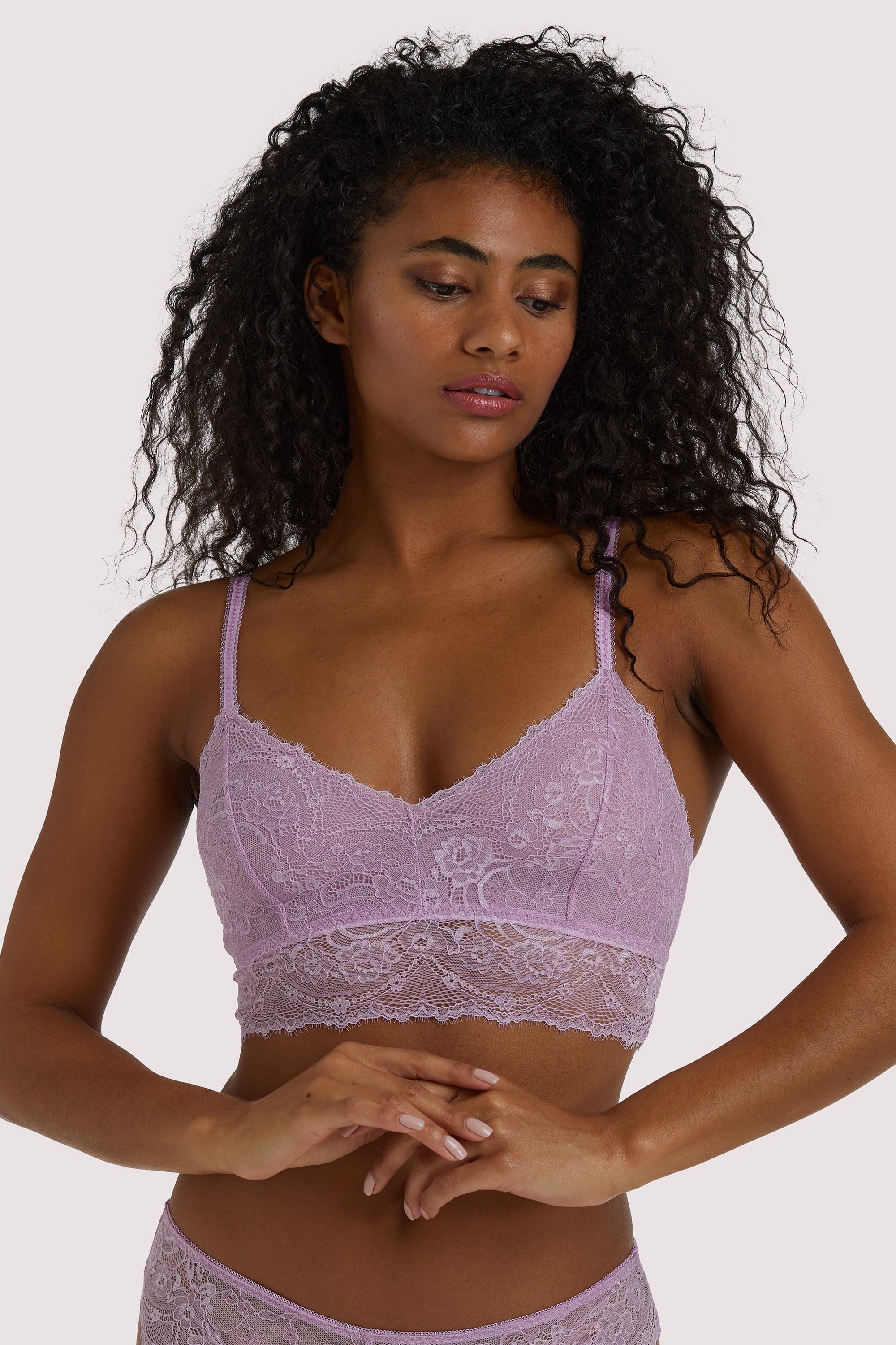 Ariana Lilac Everyday Lace Bralette – Playful Promises USA