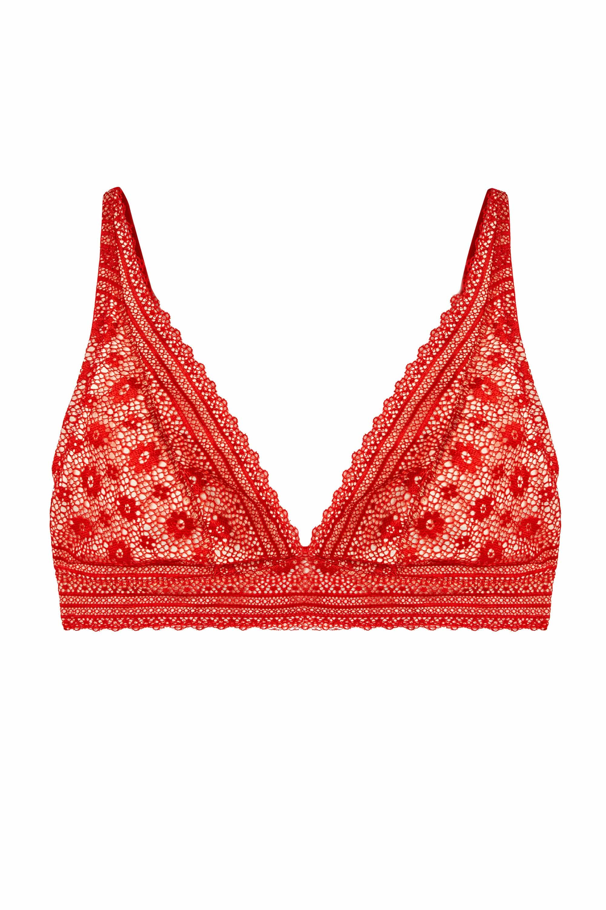 Maia Red Lace Bralette – Playful Promises USA