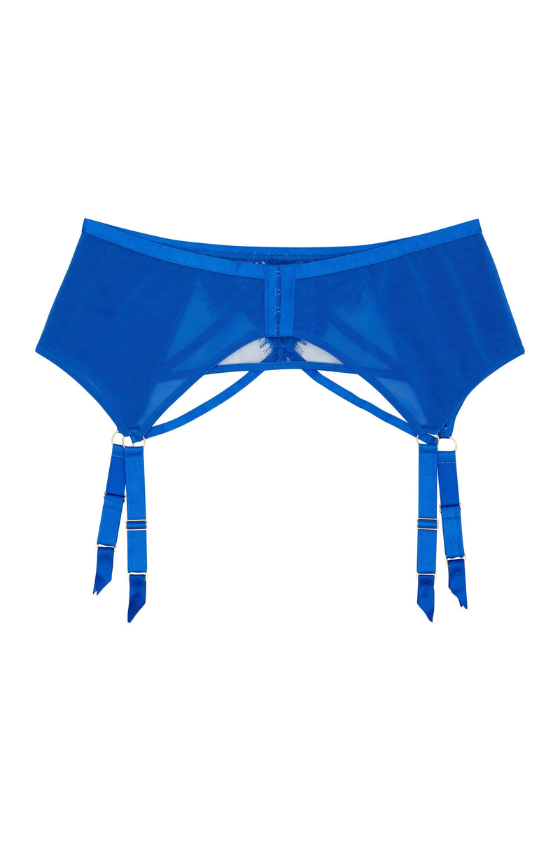 Lyla Strappy Cobalt Suspender Belt Playful Promises USA Lyla Strappy Cobalt Suspender Belt Playful Promises USA