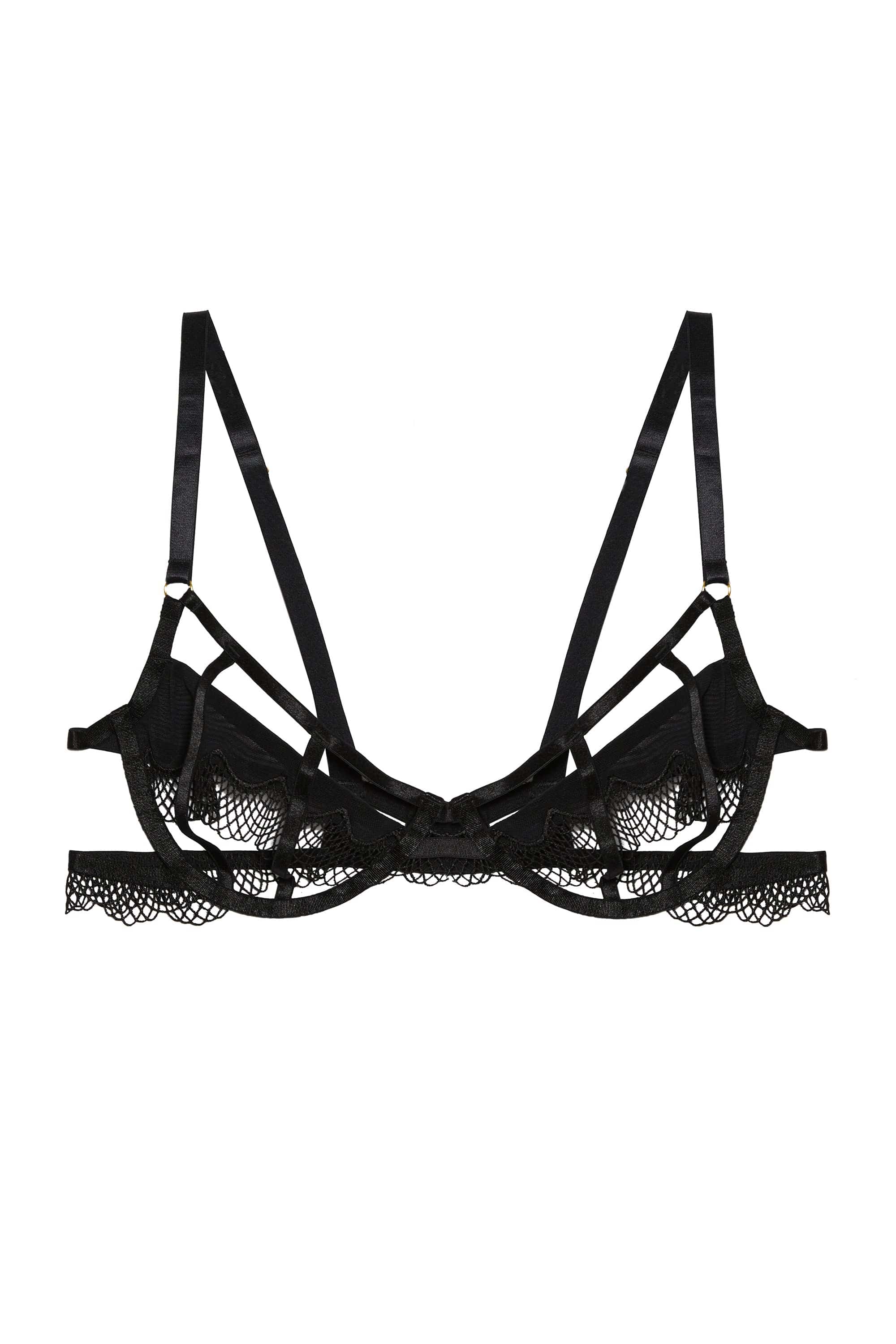 Tallie Lace Trim Cut Out Wired Bra – Playful Promises USA