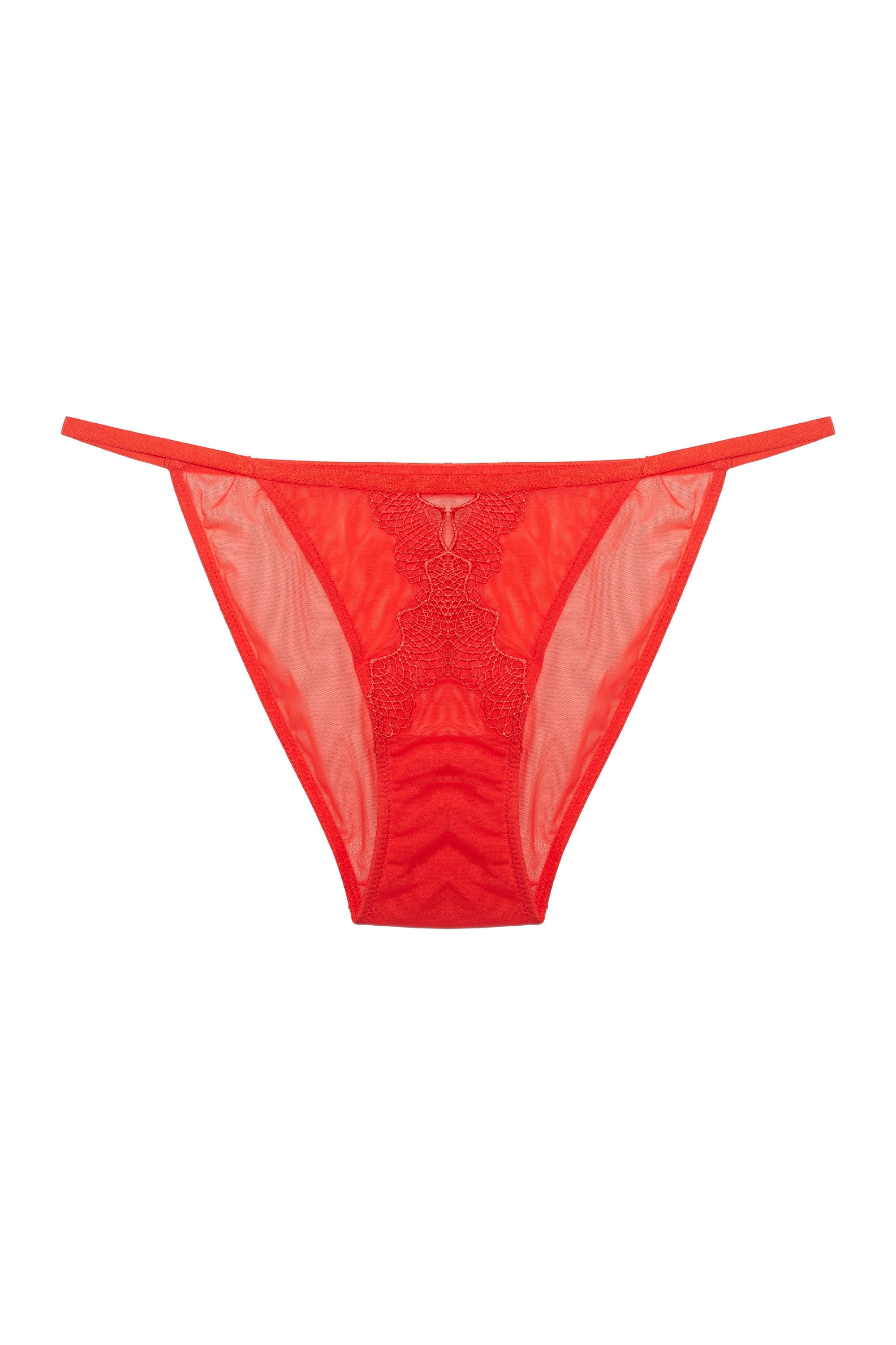 Grace Red Lace Trim Brief – Playful Promises USA