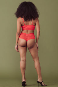 Tigerlilly Orange High Waist Thong